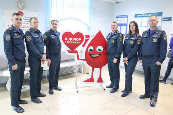 Сотрудники МЧС Владимирской области в очередной раз стали донорами крови